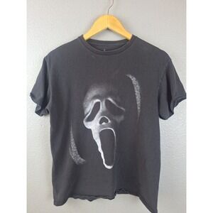 Scream Ghostface Horror Movie Graphic T-Shirt Black Mens Medium 2018